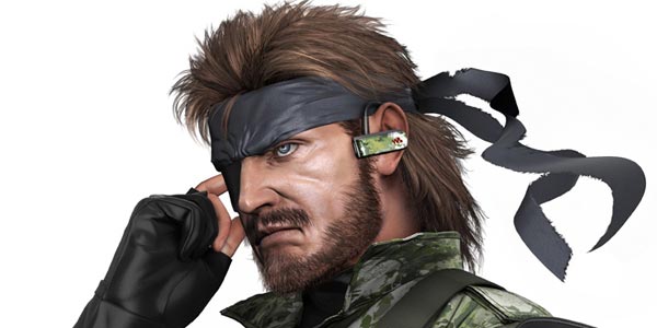 Snake tests out his new bluetooth earpiece using his new bullshit voice.
