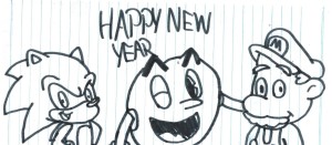 video_game_characters_wishing_happy_new_year_by_ozzyguy-d7068qg